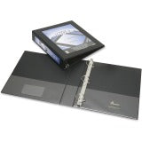 AbilityOne 7510014621389 SKILCRAFT Frame View Binders - 1 1/2" Binder Capacity - Letter - 8 1/2" x 11" Sheet Size - 3 x D-Ring Fastener(s) - Internal Pocket(s) - Black - Recycled - 1 Each
