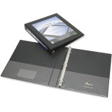 AbilityOne 7510014621390 SKILCRAFT Frame View Binders - 1" Binder Capacity - Letter - 8 1/2" x 11" Sheet Size - 3 x D-Ring Fastener(s) - Internal Pocket(s) - Black - Recycled - 1 Each