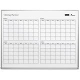 AbilityOne 7110016222133 SKILCRAFT 4-Month Dry Erase Calendar Board - Monthly, Daily - 4 Month - Aluminum - Aluminum - Durable, Dry Erase Surface