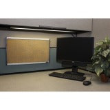 AbilityOne 7195016222141 SKILCRAFT Cork Cubicle Bulletin Board - 14" Height x 24" Width - Tan Cork Surface - Self-healing, Flexible - Satin Anodized Aluminum Frame - 1 Each