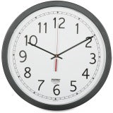 AbilityOne 6645016238824 SKILCRAFT 16.5" Round Workstation Wall Clocks - Analog - Quartz