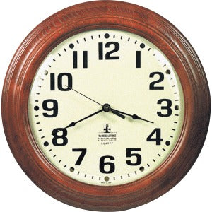 AbilityOne 6645014216904 SKILCRAFT Hardwood Wall Clock - Analog - Quartz