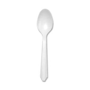 AbilityOne 7340000221317 SKILCRAFT Plastic Flatware Utensil - 100 Piece(s) - 100/Pack - Plastic - White