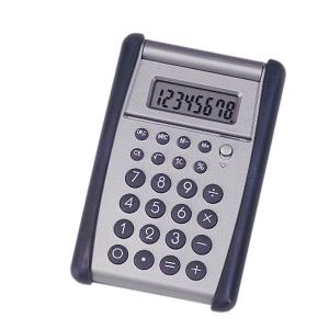 AbilityOne 7420014844559 SKILCRAFT 8-Digit Flip-up Calculator - 8 Digits - Black, Silver - Rubber - 1 Each