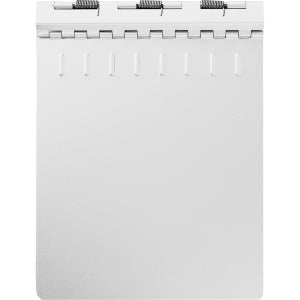 AbilityOne 7510002866954 SKILCRAFT Aluminum Notepad Binder - 0.50" Clip Capacity - 8.50" x 11" - Aluminum - Silver