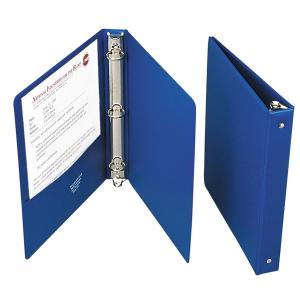 AbilityOne 7510004098646 SKILCRAFT Loose-leaf 3-Ring Binder - Letter - 8.5" x 11" - 1" Capacity - 1 Each - Blue