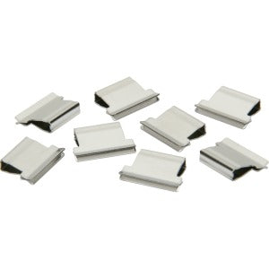 AbilityOne 7510013926512 SKILCRAFT Clam Clip Dispenser Refills - Small - 50 / Box - Blue - Stainless Steel