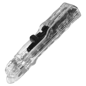 AbilityOne 7510013926965 SKILCRAFT Clam Clip Dispenser - Large - 60 Sheet Capacity - 1Dozen - Black, Clear - Stainless Steel