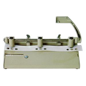 AbilityOne 7520001394101 SKILCRAFT Adjustable Heavy-duty 3-Hole Punch - 3 Punch Head(s) - 28 Sheet Capacity - 13/32" Punch Size - Round Shape - Beige