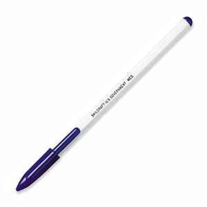 AbilityOne 7520010589977 SKILCRAFT Stick Pen - Medium Point Type - Blue - White Barrel - 1 Dozen