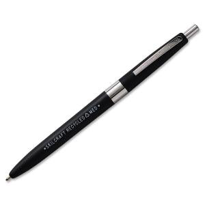 AbilityOne 7520013861604 SKILCRAFT Recycled Ballpoint Pen - Medium Point Type - Black - Plastic Barrel - 1 Dozen