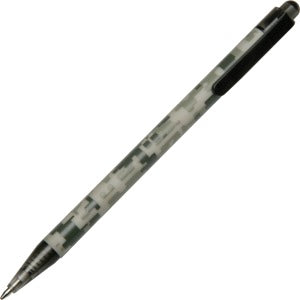 AbilityOne 7520014575400 SKILCRAFT Camouflage Retractable Ballpoint Pen - Medium Point Type - Black - 1 Dozen