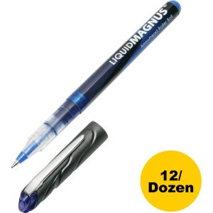 AbilityOne 7520014612663 SKILCRAFT Free Ink Rollerball Pen - 0.5 mm Point Size - Blue - 1 Dozen