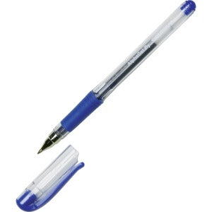 AbilityOne 7520014845252 SKILCRAFT Alphagel Gel Pen - Medium Point Type - Blue Water Based Ink - Clear Barrel - 1 Dozen