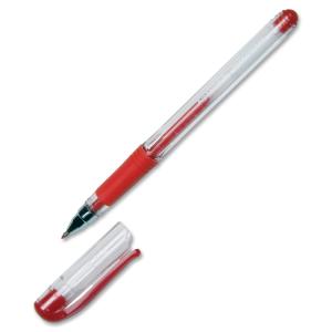 AbilityOne 7520014845253 SKILCRAFT Alphagel Gel Pen - Red Ink - Clear Barrel - 12 / Dozen