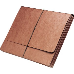 AbilityOne 7530002683993 SKILCRAFT Expanding Envelope Wallet - 9 1/2" x 11 3/4" Sheet Size - 3 1/2" Expansion - Red - 1 Each