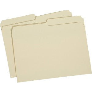AbilityOne 7530002815945 SKILCRAFT Manila File Folder - Letter - 8 1/2" x 11" Sheet Size - 3/4" Expansion - 1/2 Tab Cut - 11 pt. Folder Thickness - Manila - Manila - 100 / Box