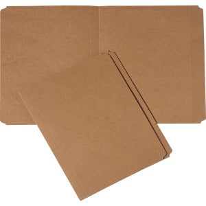 AbilityOne 7530006630031 SKILCRAFT Medium Kraft Paperboard File Folder - Letter - 8 1/2" x 11" Sheet Size - 3/4" Expansion - 11 pt. Folder Thickness - Pressboard - Brown - 100 / Pack