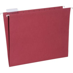 AbilityOne 7530013649500 SKILCRAFT Hanging File Folder - Letter - 8 1/2" x 11" Sheet Size - 2" Expansion - 1/5 Tab Cut - 11 pt. Folder Thickness - Paperboard - Red - 1 / Box