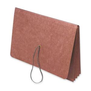 AbilityOne 7530014838889 SKILCRAFT Expanding Envelope Wallet - 9.5" x 11.75" - 3.5" Expansion - 5 / Pack - Red