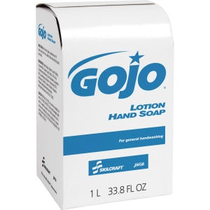 AbilityOne 8520015220838 SKILCRAFT GOJO Lotion Soap Refill - 1000mL - Moisturizing, pH Balanced - Pink - 8 / Box