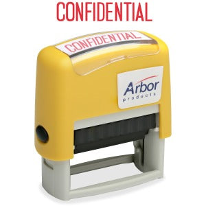 AbilityOne 7520014195949 SKILCRAFT Pre-inked "Confidential" Stamp - Message Stamp - "CONFIDENTIAL" - 1.63" Impression Width x 0.50" Impression Length - 50000 Impression(s) - Red - 1 Each