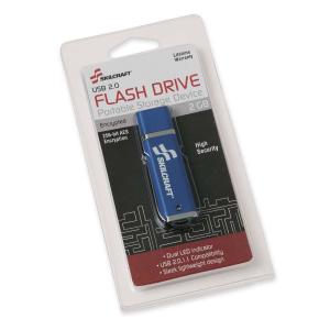 AbilityOne 7045015584991 SKILCRAFT 2GB USB 2.0 Flash Drive with 256-bit AES Encryption - 2 GB - USB - External