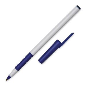 AbilityOne 7520015573156 SKILCRAFT AlphaBasic Ballpoint Pen with Grip - Blue Ink - White Barrel - 12 / Dozen