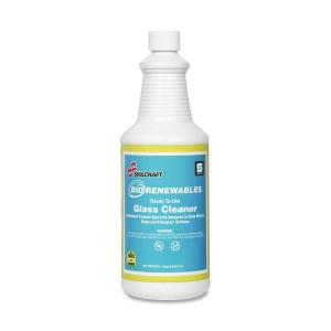 AbilityOne 7930015552898 SKILCRAFT Spartan BioRenewables Glass Cleaner - Spray - 32fl oz - Waterfall Scent - Light Blue