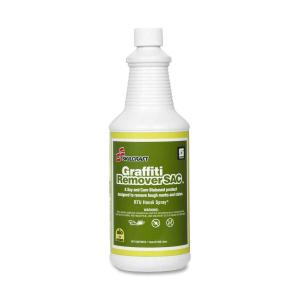 AbilityOne 7930015553382 SKILCRAFT Spartan Graffiti Biorenewables Remover SAC - Spray - 32fl oz - Yellow