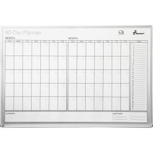 AbilityOne 7520012239897 SKILCRAFT 7520-01-223-9897 Dry Erase Planner - Daily - 24" x 36" - Aluminum Frame