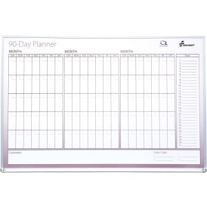 AbilityOne 7110014070160 SKILCRAFT 7110-01-407-0160 Dry Erase Planner - Daily - 24" x 36" - Aluminum Frame