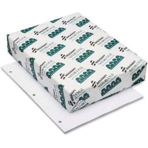 AbilityOne 7530010338891 SKILCRAFT 7530-01-033-8891 Xerographic Paper - Letter - 8 1/2" x 11" - 20 lb Basis Weight - Recycled - 50% Recycled Content - Punched - 92 Brightness - 5000 / Box - White