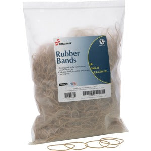 AbilityOne 7510015783521 SKILCRAFT 7510015783521 Sterling Grade Rubber Band - Size: 18 - 1 Bag - Natural