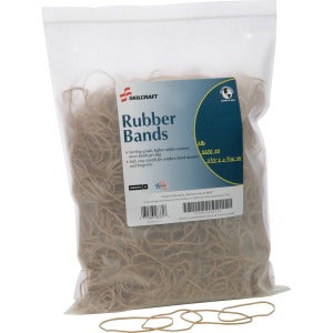 AbilityOne 7510015783515 SKILCRAFT 7510015783515 Sterling Grade Rubber Band - Size: 19 - 1 Bag - Natural