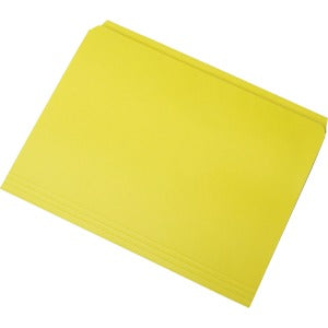 AbilityOne 7530013649486 SKILCRAFT Straight Cut Stained File Folders - Letter - 8 1/2" x 10 63/64" Sheet Size - 11 pt. Folder Thickness - Yellow - Recycled - 100 / Box