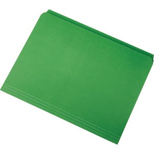 AbilityOne 7530013649505 SKILCRAFT Straight Cut Stained File Folders - Letter - 8 1/2" x 10 63/64" Sheet Size - 11 pt. Folder Thickness - Green - Recycled - 100 / Box
