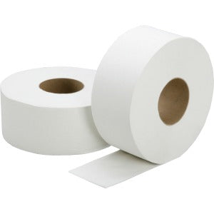 AbilityOne 8540015909073 SKILCRAFT Jumbo Roll Toilet Tissue - 2 Ply - 3.70" x 1000 ft - White - Fiber - Non-chlorine Bleached - For Restroom, Washroom - 12 / Box