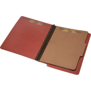 AbilityOne 7530015907107 SKILCRAFT 4-part End Tab Classification Folders - Letter - 8 1/2" x 11" Sheet Size - 2" Expansion - 4 Fastener(s) - 2" Fastener Capacity for Folder, 1" Fastener Capacity for Divider - End Tab Location - 1 Divider(s) - 25 pt. Fold