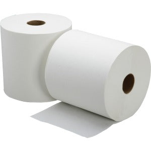 AbilityOne 8540015923324 SKILCRAFT 1-ply Hard Roll Paper Towel - 1 Ply - 8" x 800 ft - White - Fiber, Paper - Absorbent, Nonperforated, Non-chlorine Bleached - For Restroom - 6 / Carton