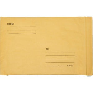AbilityOne 8105001179872 SKILCRAFT Sealed Air Jiffylite Bubble Mailers - Bubble - 9.50" Width x 14.50" Length - Peel & Seal - Kraft - 100 / Pack - Kraft
