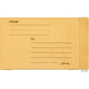 AbilityOne 8105002900340 SKILCRAFT Lightweight Cushioned Mailer - Bubble - 6" Width x 10" Length - Peel & Seal - 250 / Pack - Kraft