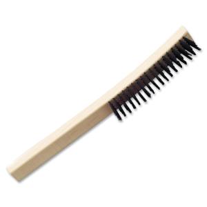 AbilityOne 7920002915815 SKILCRAFT Deburring Wire Scrub Brush - 1.13" Steel Bristle - 13.75"Wood Handle - 1 Each