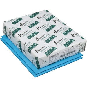 AbilityOne 7530013982681 SKILCRAFT Neon Copy & Multipurpose Paper - Letter - 8 1/2" x 11" - 20 lb Basis Weight - Recycled - 30% Recycled Content - 500 / Ream - Neon Blue