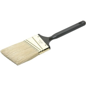 AbilityOne 8020015964254 SKILCRAFT Angle Sash Paint Brush - 1 Brush(es) - 2.50" Bristle Plastic Black Handle - Steel Ferrule