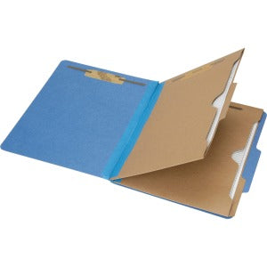 AbilityOne 7530016006971 SKILCRAFT Pckt Style 6-part Ltr Classifctn Folders - Letter - 8 1/2" x 11" Sheet Size - 2" Expansion - 6 Fastener(s) - 2" Fastener Capacity for Folder, 1" Fastener Capacity for Divider - 2 Divider(s) - 25 pt. Folder Thickness - P
