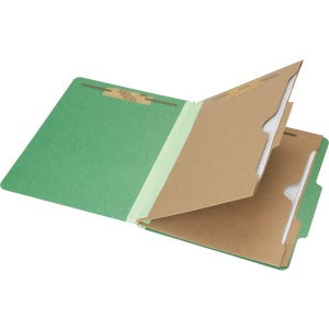 AbilityOne 7530016006983 SKILCRAFT Pckt Style 6-part Ltr Classifctn Folders - Letter - 8 1/2" x 11" Sheet Size - 2" Expansion - 6 Fastener(s) - 2" Fastener Capacity for Folder, 1" Fastener Capacity for Divider - 2 Divider(s) - 25 pt. Folder Thickness - P