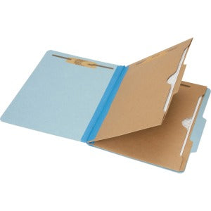AbilityOne 7530016006984 SKILCRAFT Pckt Style 6-part Ltr Classifctn Folders - Letter - 8 1/2" x 11" Sheet Size - 2" Expansion - 6 Fastener(s) - 2" Fastener Capacity for Folder, 1" Fastener Capacity for Divider - 2 Divider(s) - 25 pt. Folder Thickness - P