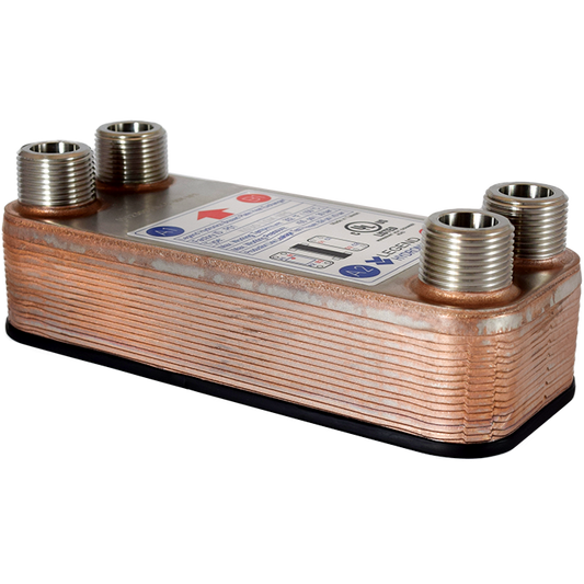 Legend Valves 807-032 3/4" Stainless Steel 16 Plate (70M BTU/H) Compact Heat Exchanger