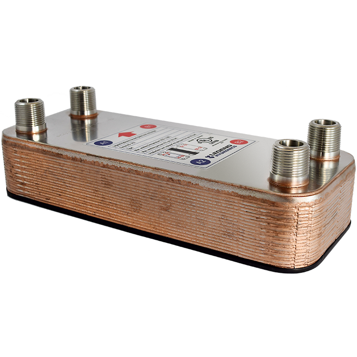 Legend Valves 807-072 1" Stainless Steel 20 Plate (100M BTU/H) Heat Exchanger